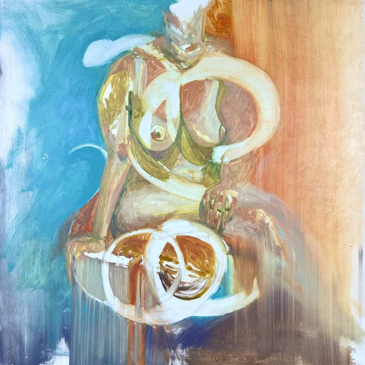 FIGURE STUDY WITH SNAKES II by Isabelle Klauder, Image 2.