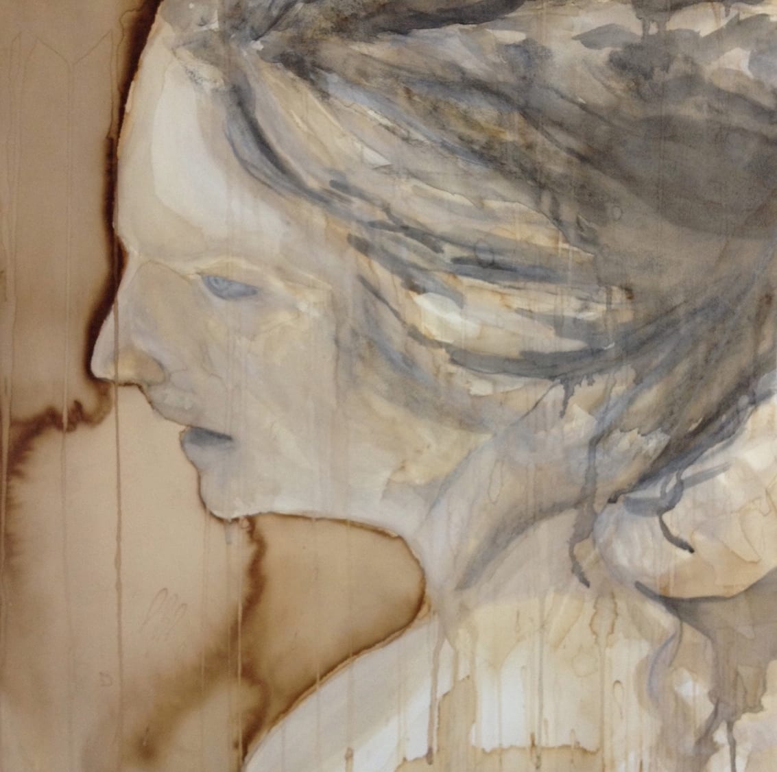 STUDY OF BERNINI'S THE RAPE OF PROSERPINA - FACE by Isabelle Klauder 