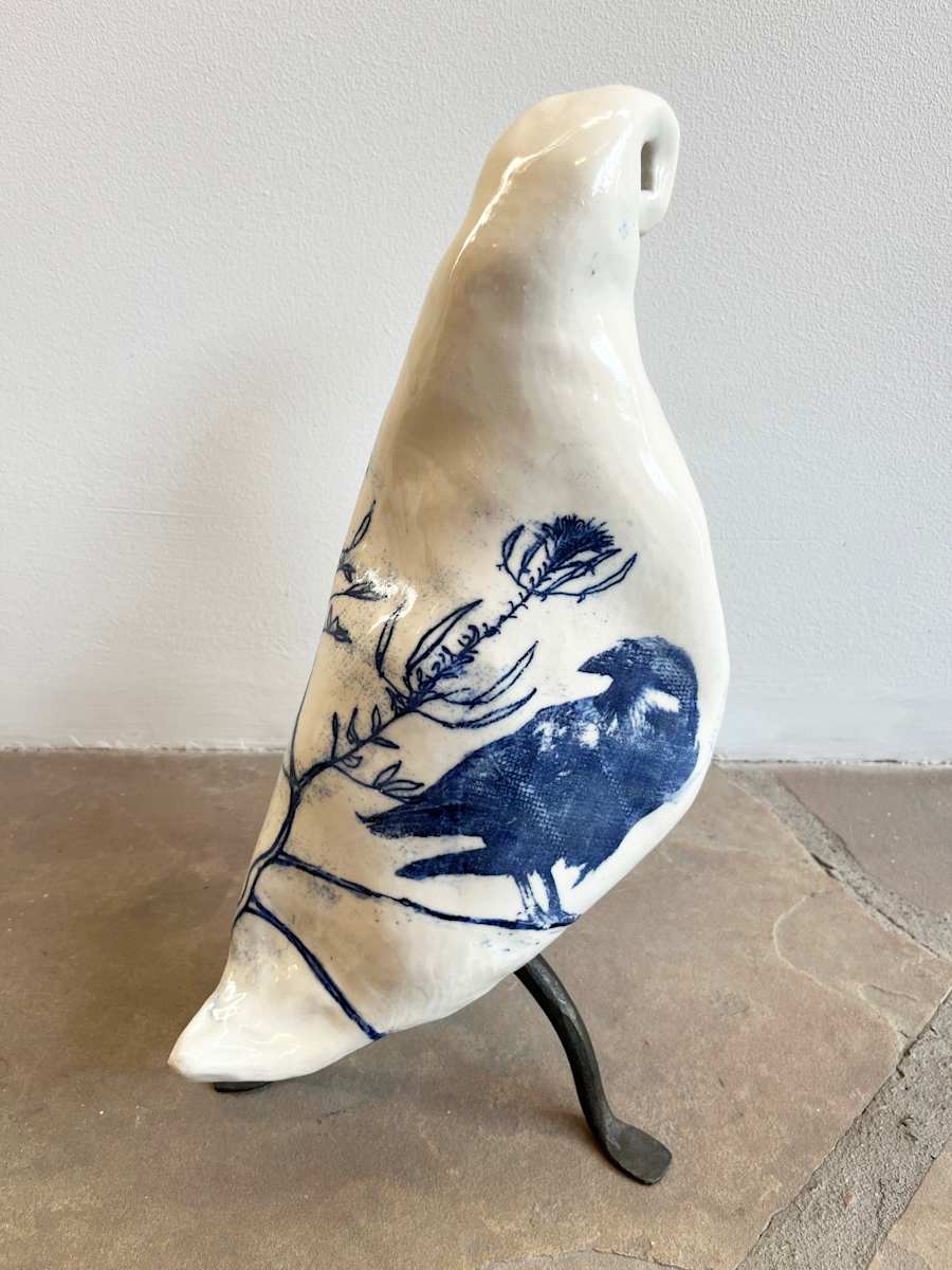 Crow with Thistle by Christy Hengst, Image 1.