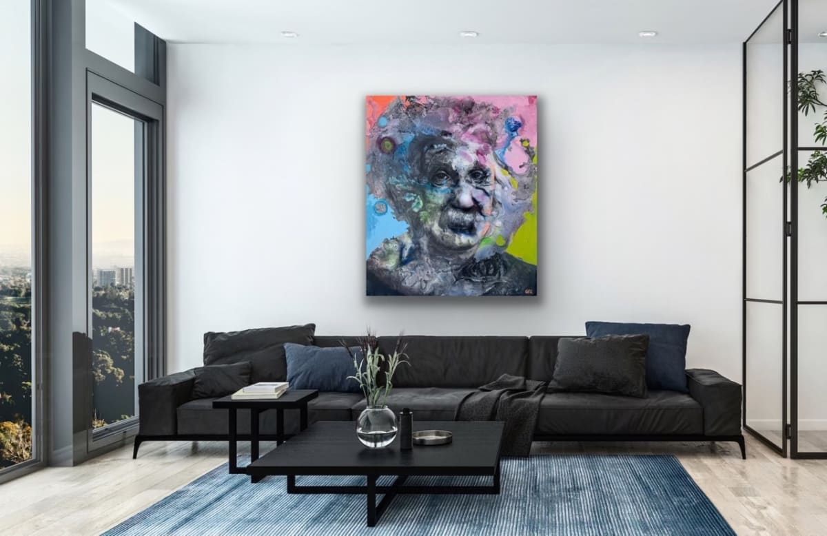 Portrait of Albert Einstein by Glen Ronald 