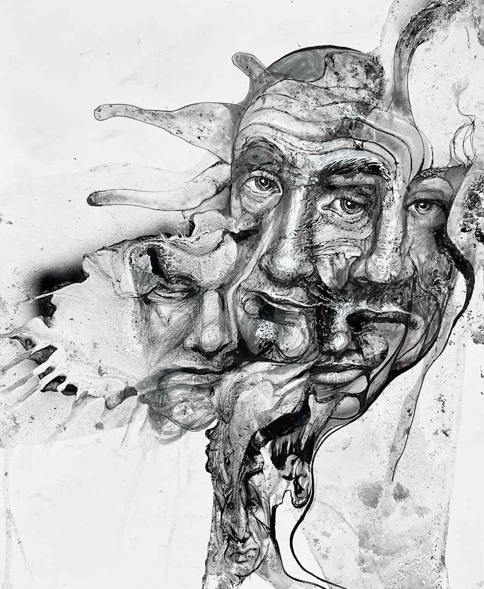 Ink Drawing by Glen Ronald 