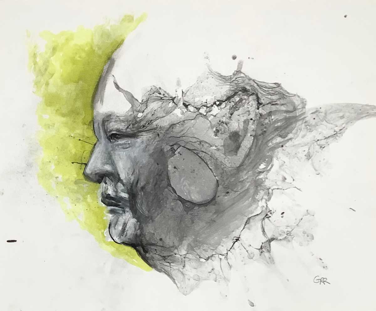 Ink Drawing by Glen Ronald 
