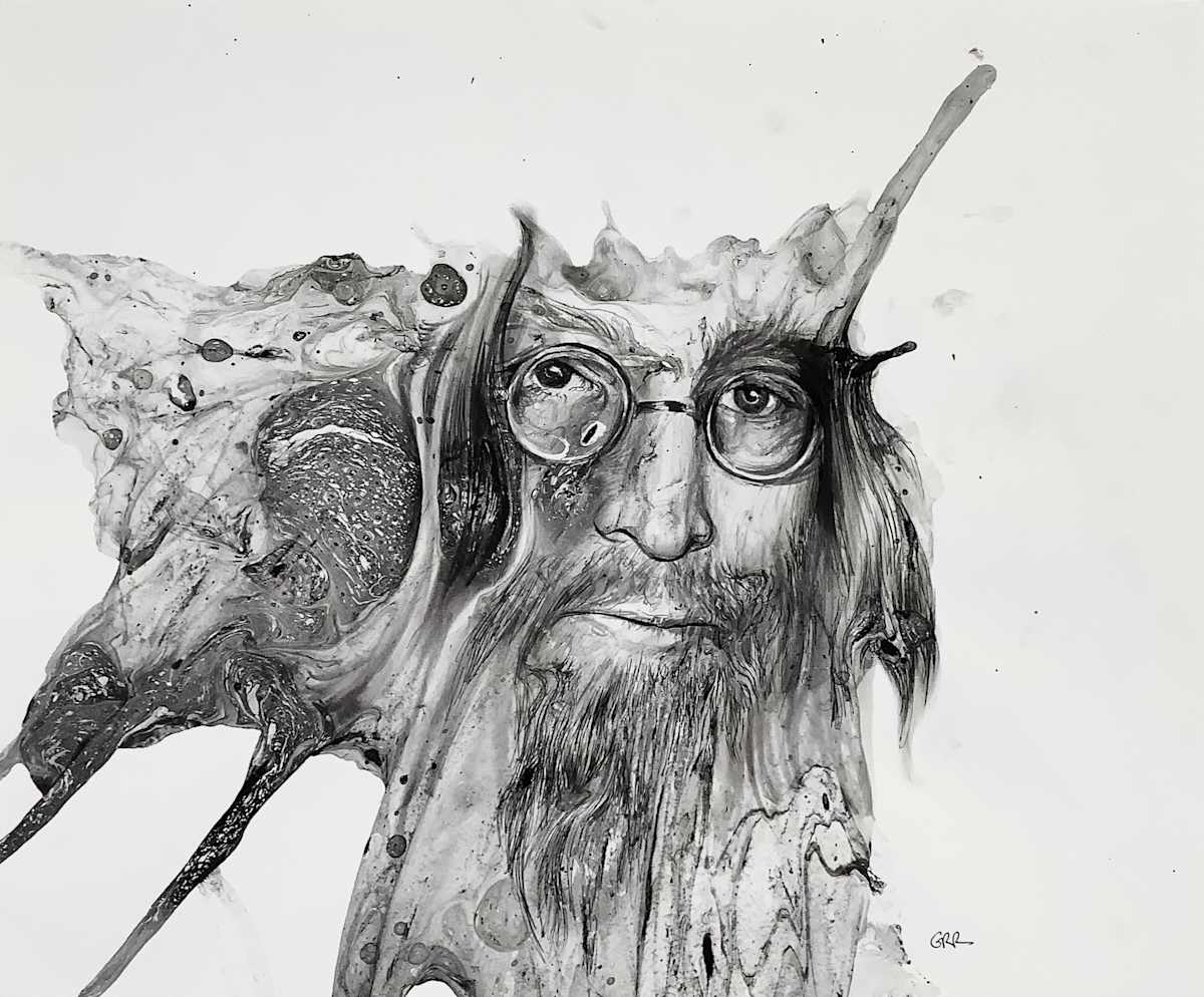 Ink Drawing by Glen Ronald 