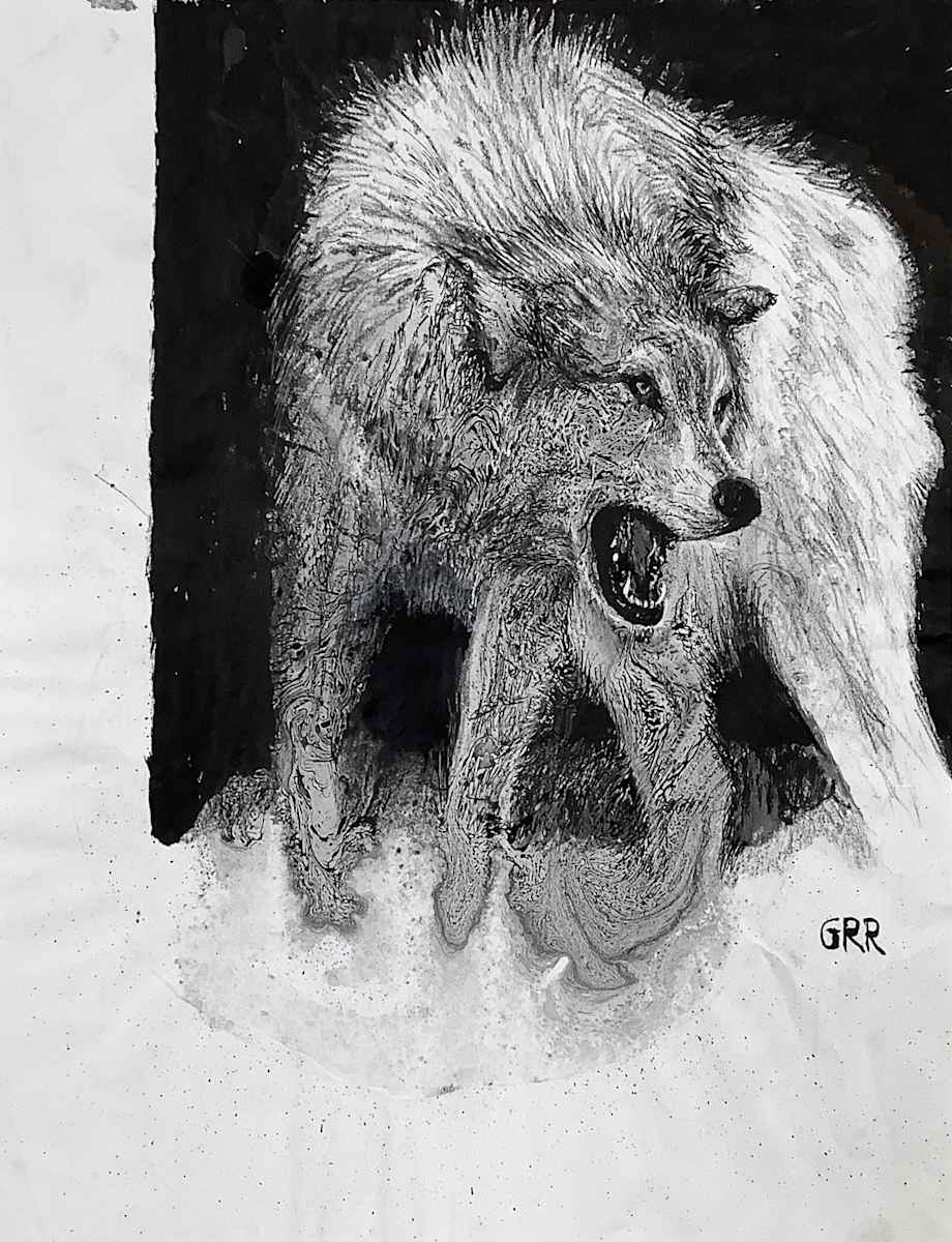 Ink wolf by Glen Ronald, Image 1.