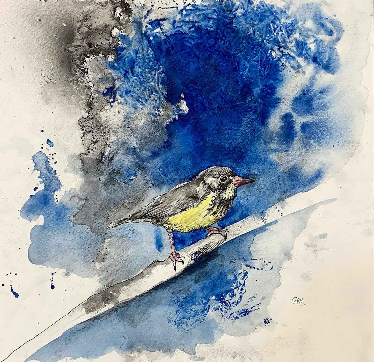 Ink drawing by Glen Ronald 
