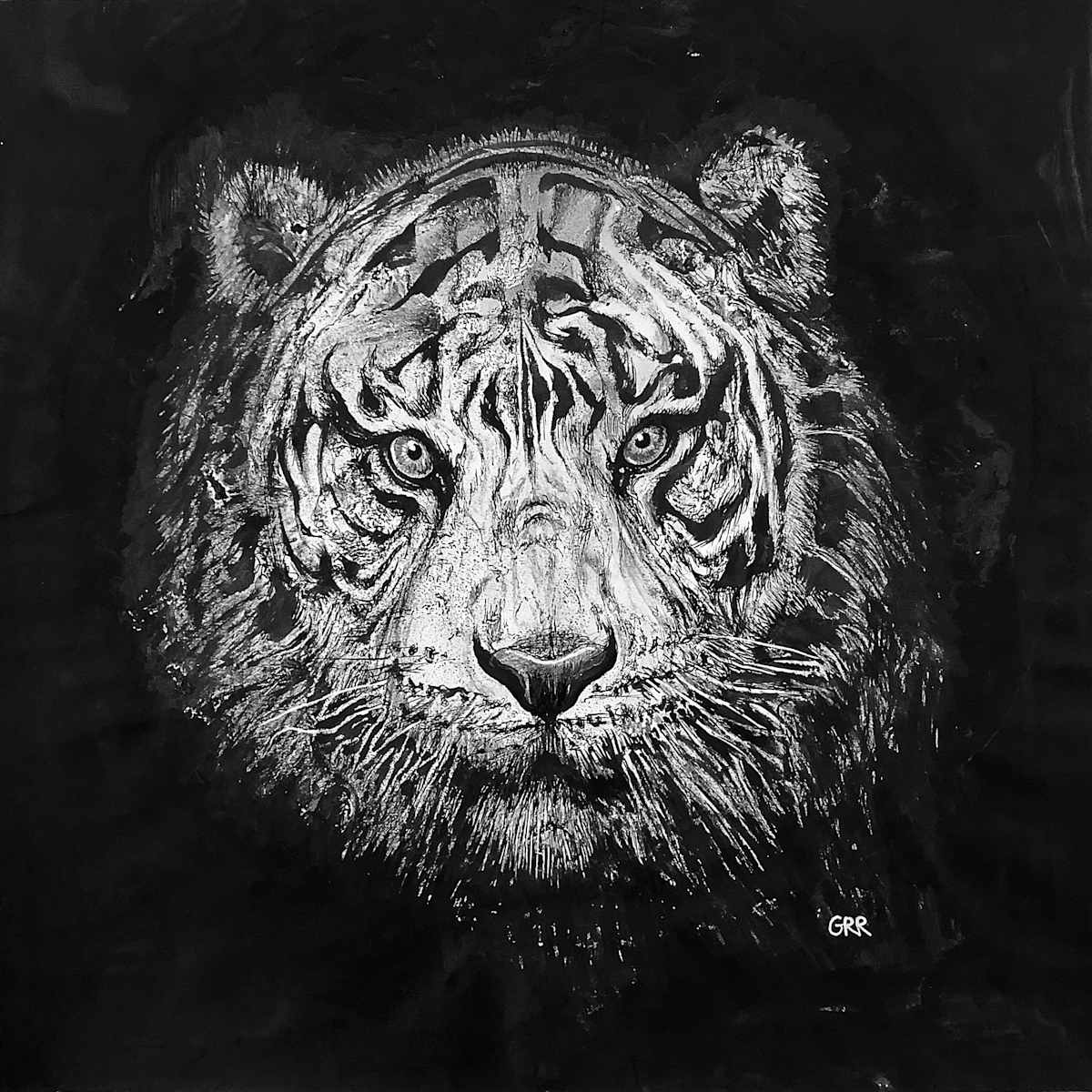 Ink drawing by Glen Ronald, Image 1.