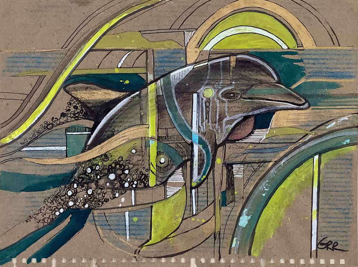 Drawing by Glen Ronald 