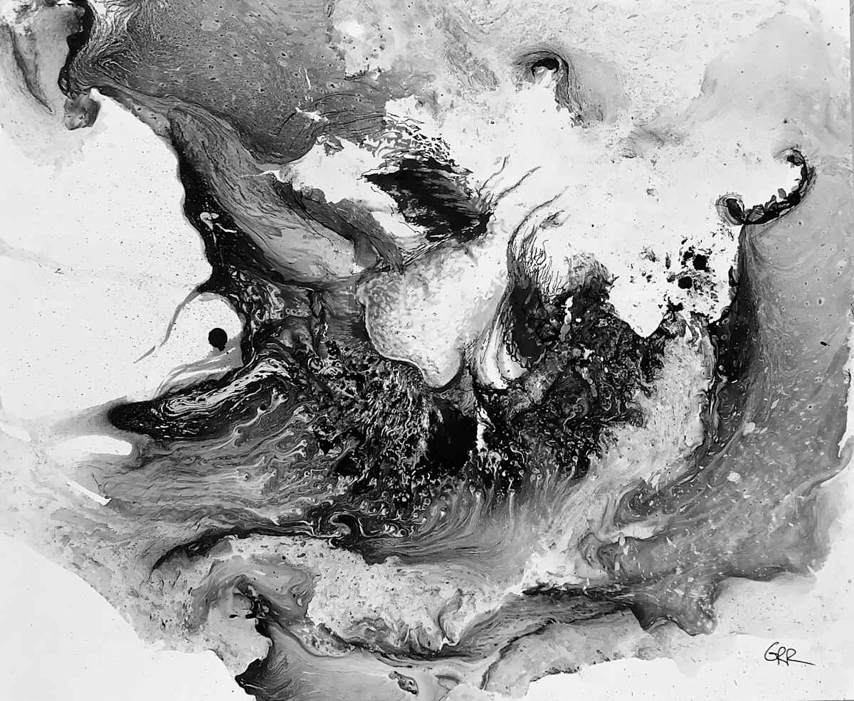Ink drawing by Glen Ronald 