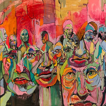 Large Abstract by Glen Ronald, Image 1.