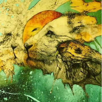 Blood Moon Lion by Glen Ronald 