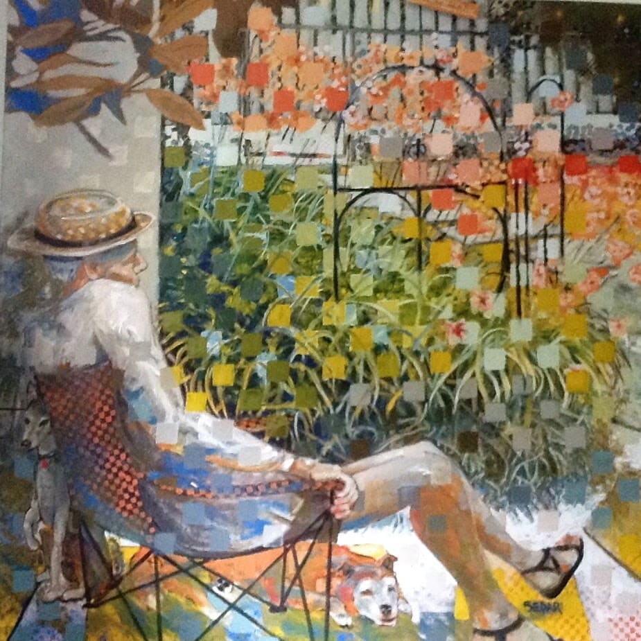 Backyard on Summer Day by Scott Sedar 