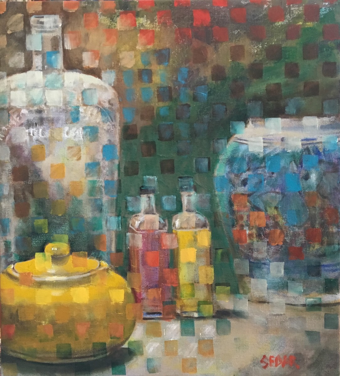 "Honest Measure" (Antique Liquor Bottle) by Scott Sedar 