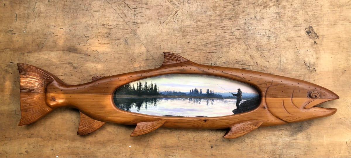 Trout Painting |  Sculpture 