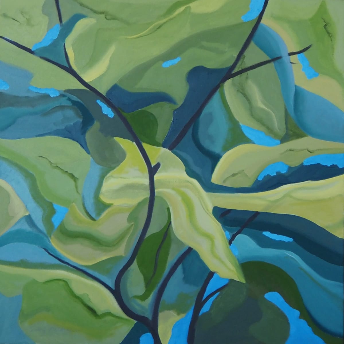 Signs of Spring by Kimberly Adams  Image: Inspired by the colors of leaves on my sidewalk