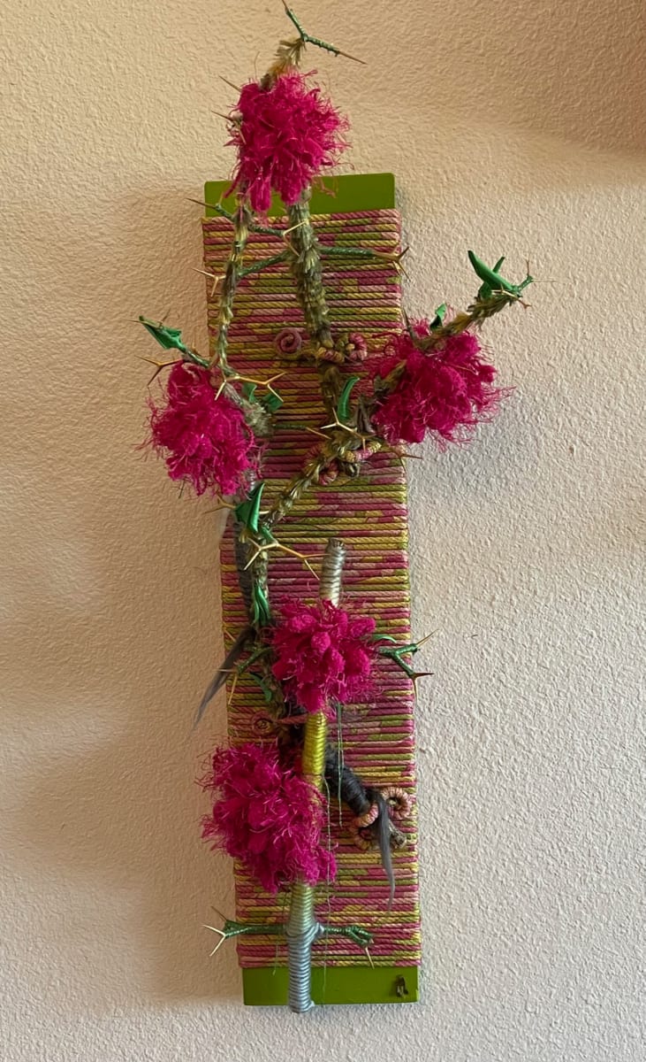 Bougainvillea Shields by Dellis Frank  Image: This is what I see when I look at the bougainvillea plant. The lethal thorns shielding the brightly colored flowers yet hiding behind the luscious leaves that belie their presence. 