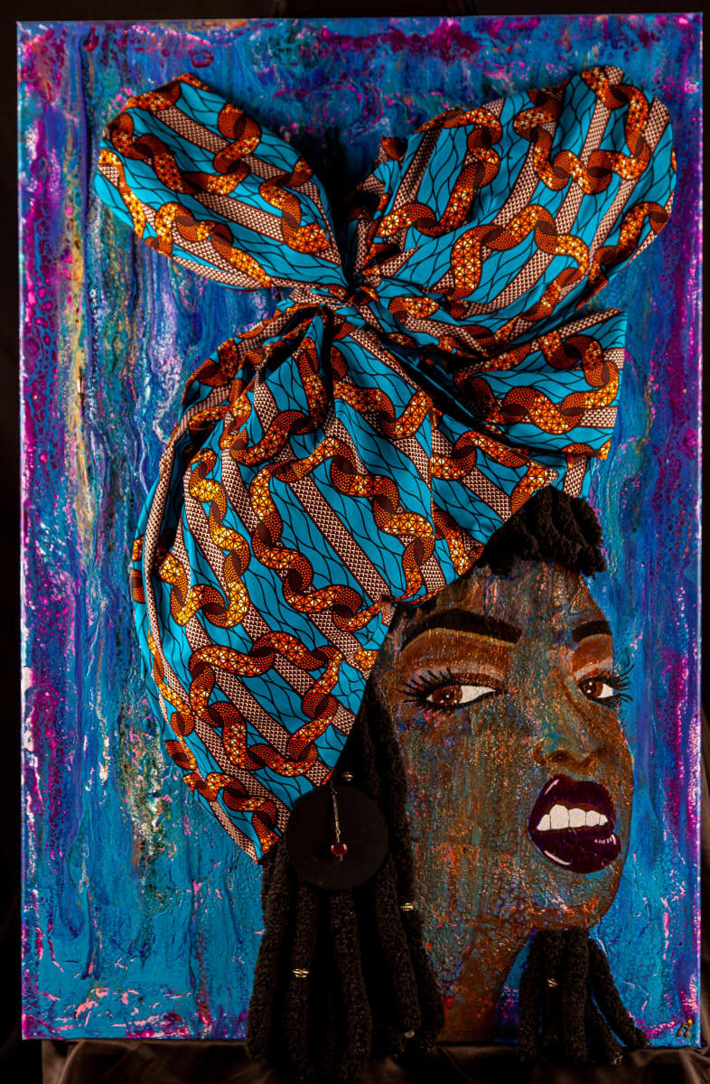 New York Attitude by Dellis Frank  Image: Head wrapped and unflappable, taking no mess this diva has a New York Attitude.