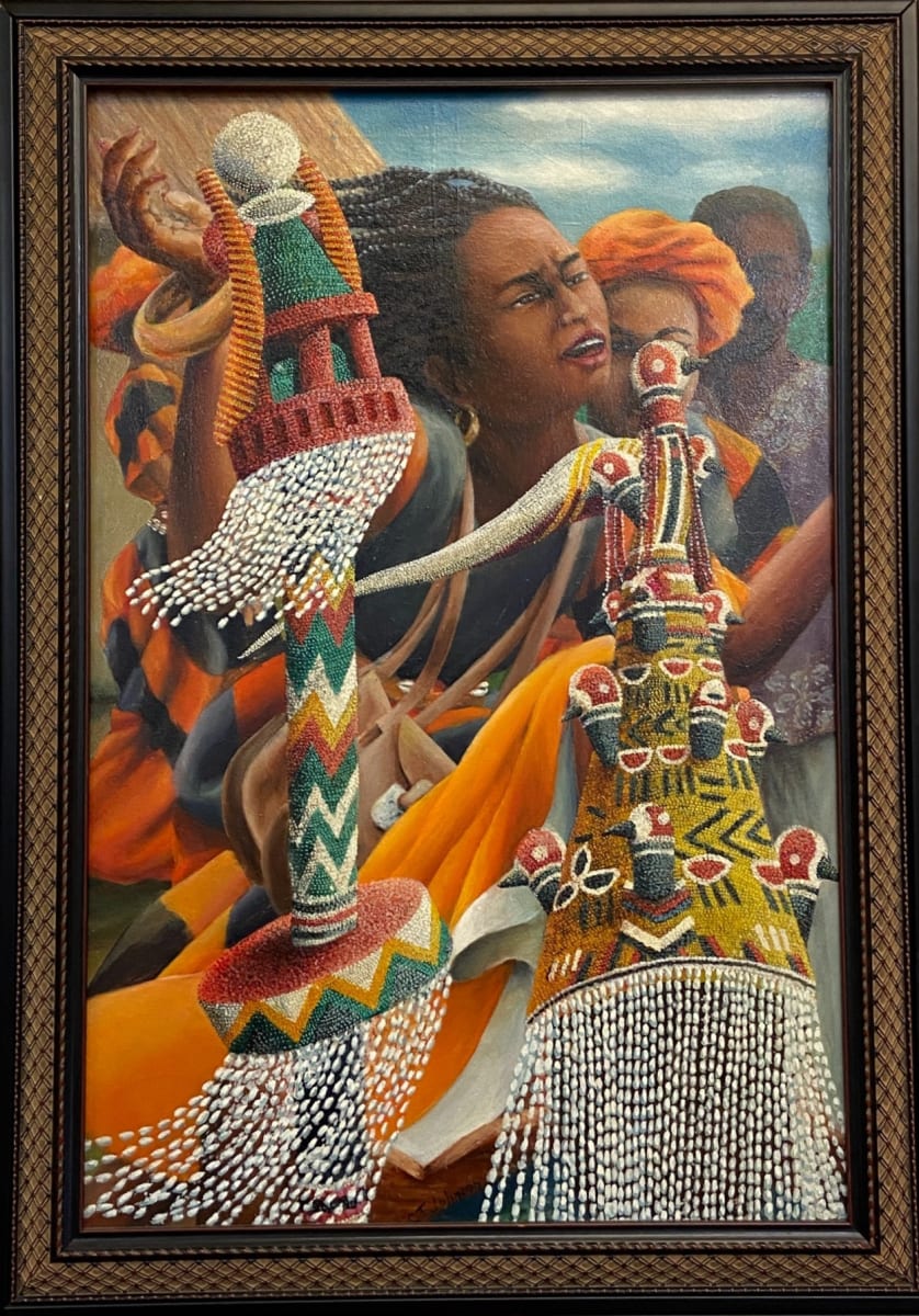 Orange and Black Praise by Charlie T. Johnson, Image 2.