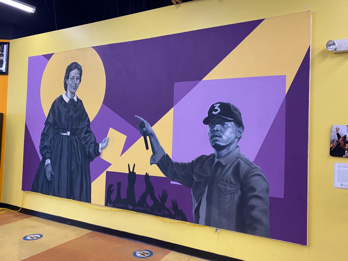 Henriette DeLille & Chance the Rapper Mural by Brendon Palmer-Angell 