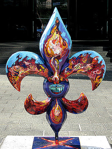 Fleur de Fiyah by Marcus Akinlana  Image: 1650 Poydras Avenue