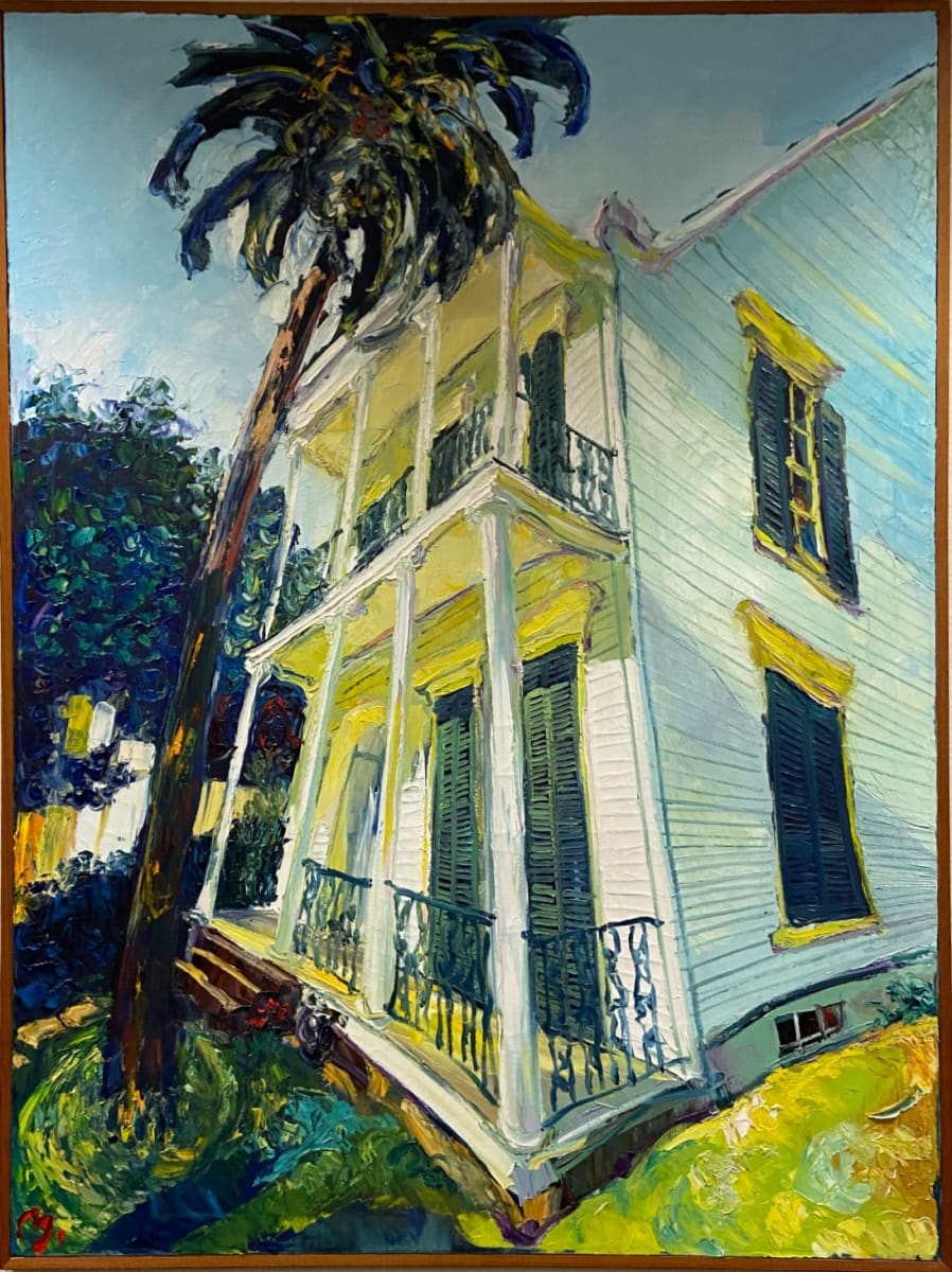 Untitled (yellow house) by James Robert Michalopoulos 