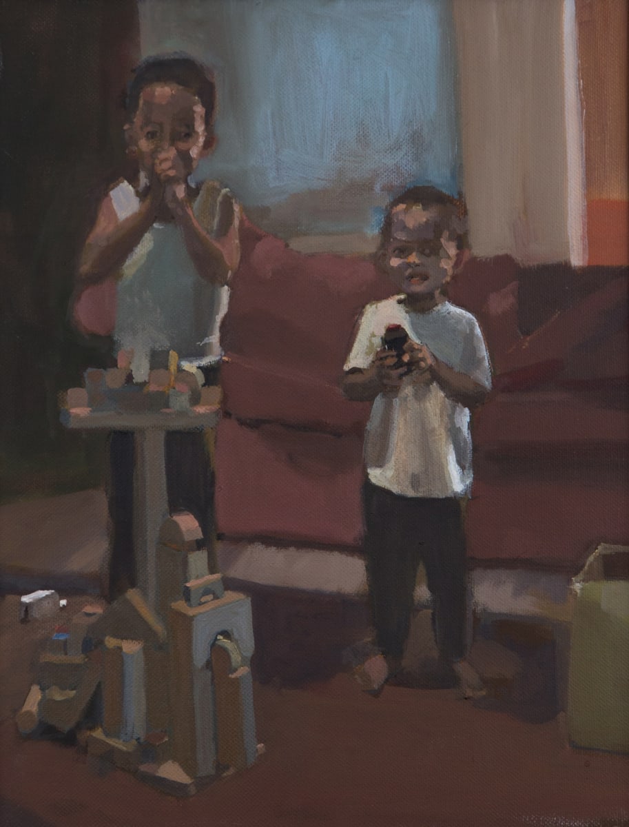 Sons with Building Blocks by Alma Bryan Powell, Image 2.