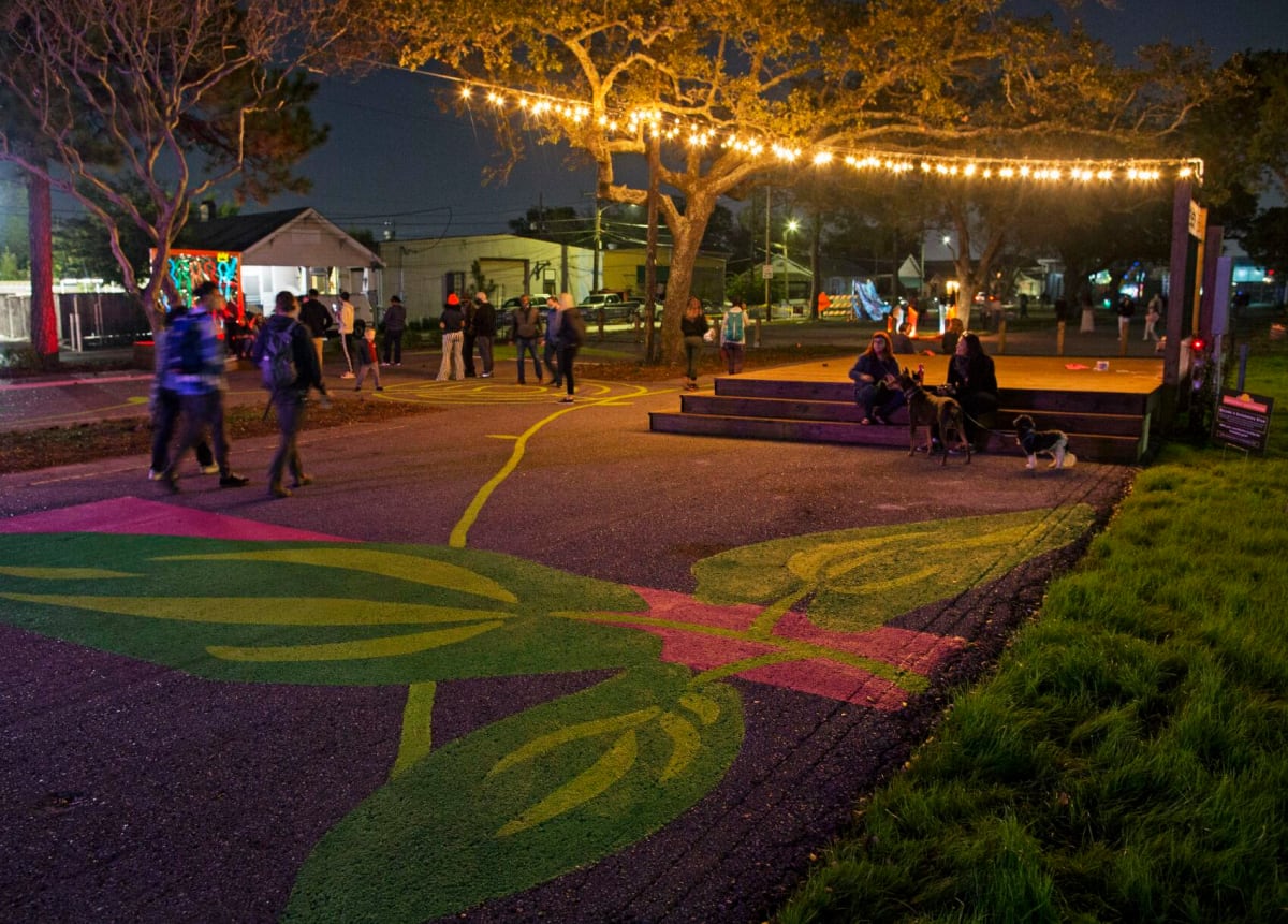 Ground murals by Brandon Juan Surtain, Image 1.
