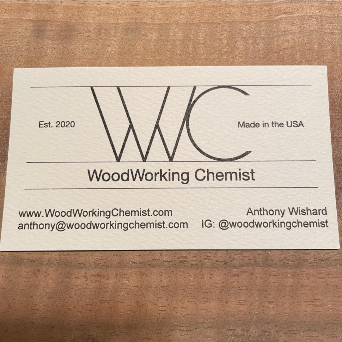 Woodworking Chemist by Anthony Wishard 