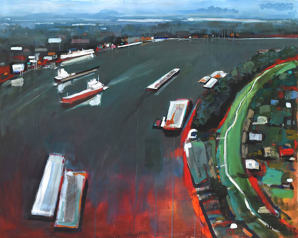 Mississippi River Traffic by Wess Foreman, Image 1.