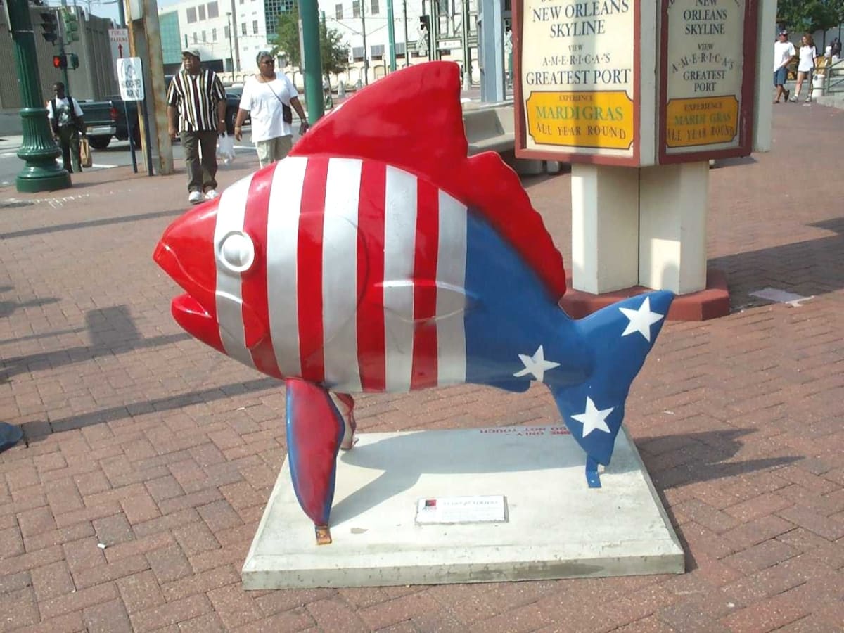 Stars and Stripes Fish by Nathan Thomas 