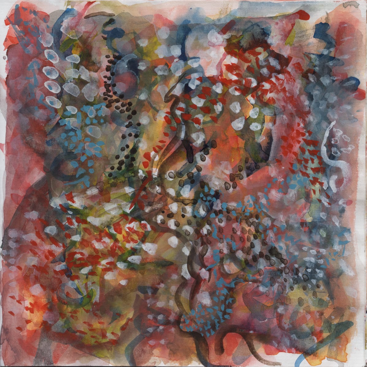 Breath by Jonathan Herbert  Image: Form surfaces remaining soft. There’s tension here in the dance of mark-making—nothing obvious—between presence and disappearance. Like Wright’s spatial layers, the hold is delicate, breathing.