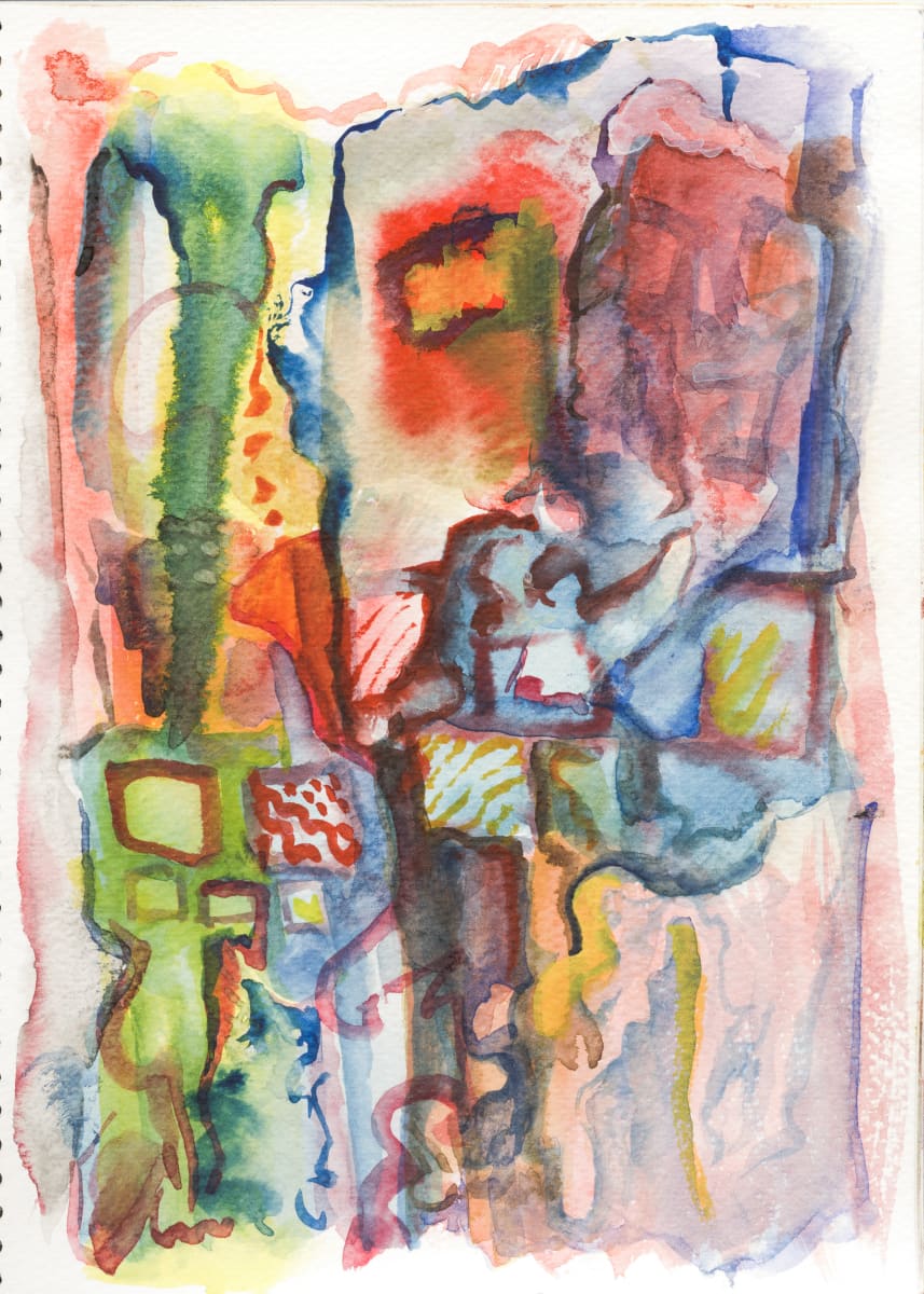 Albedo by Jonathan Herbert  Image: Reflected forms rise through layered transparencies—pale light opening. Alchemical whitening—not purity—clearing the noise. Line and gesture remain, echoing.