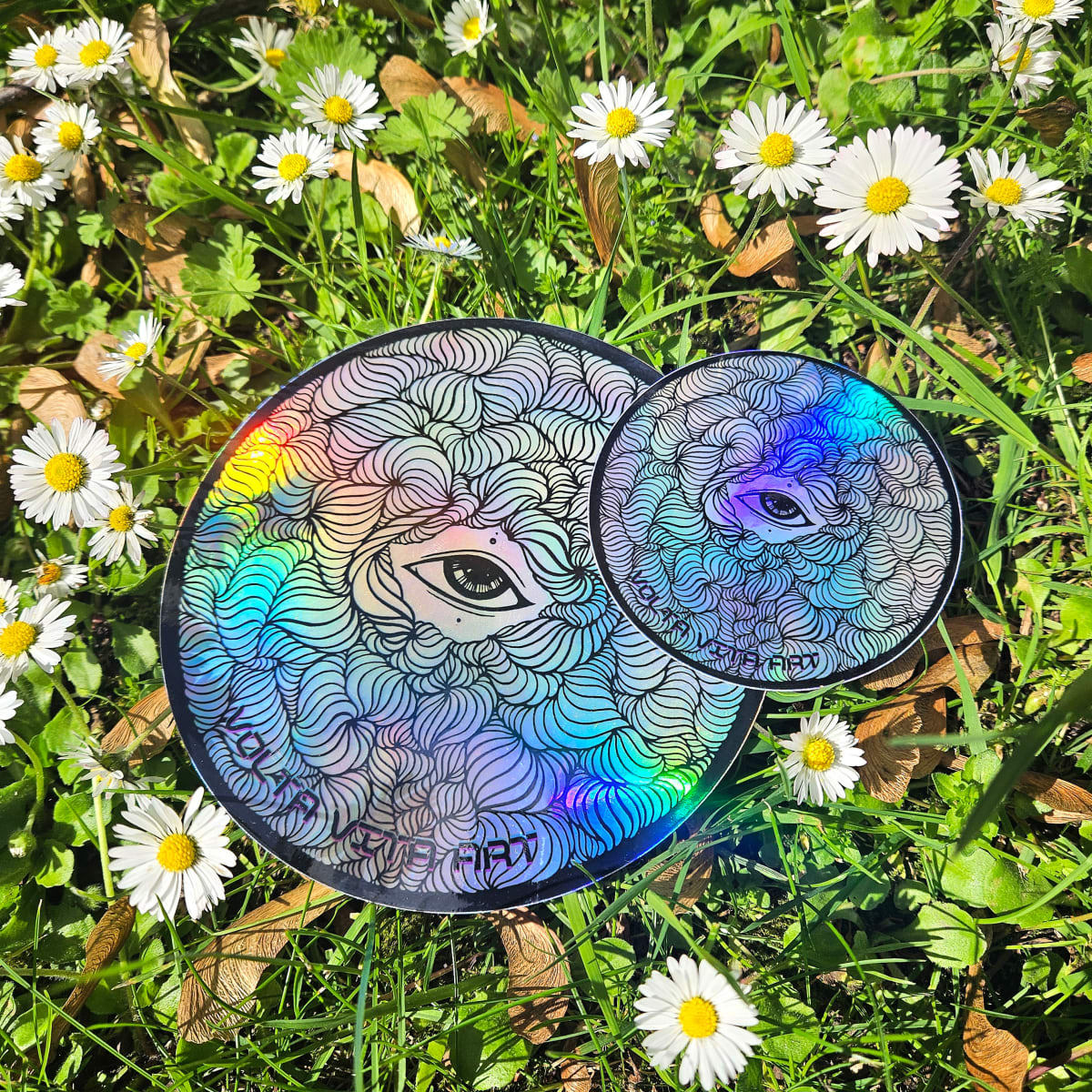Fractal Eye Sticker by VOLTA VITA 