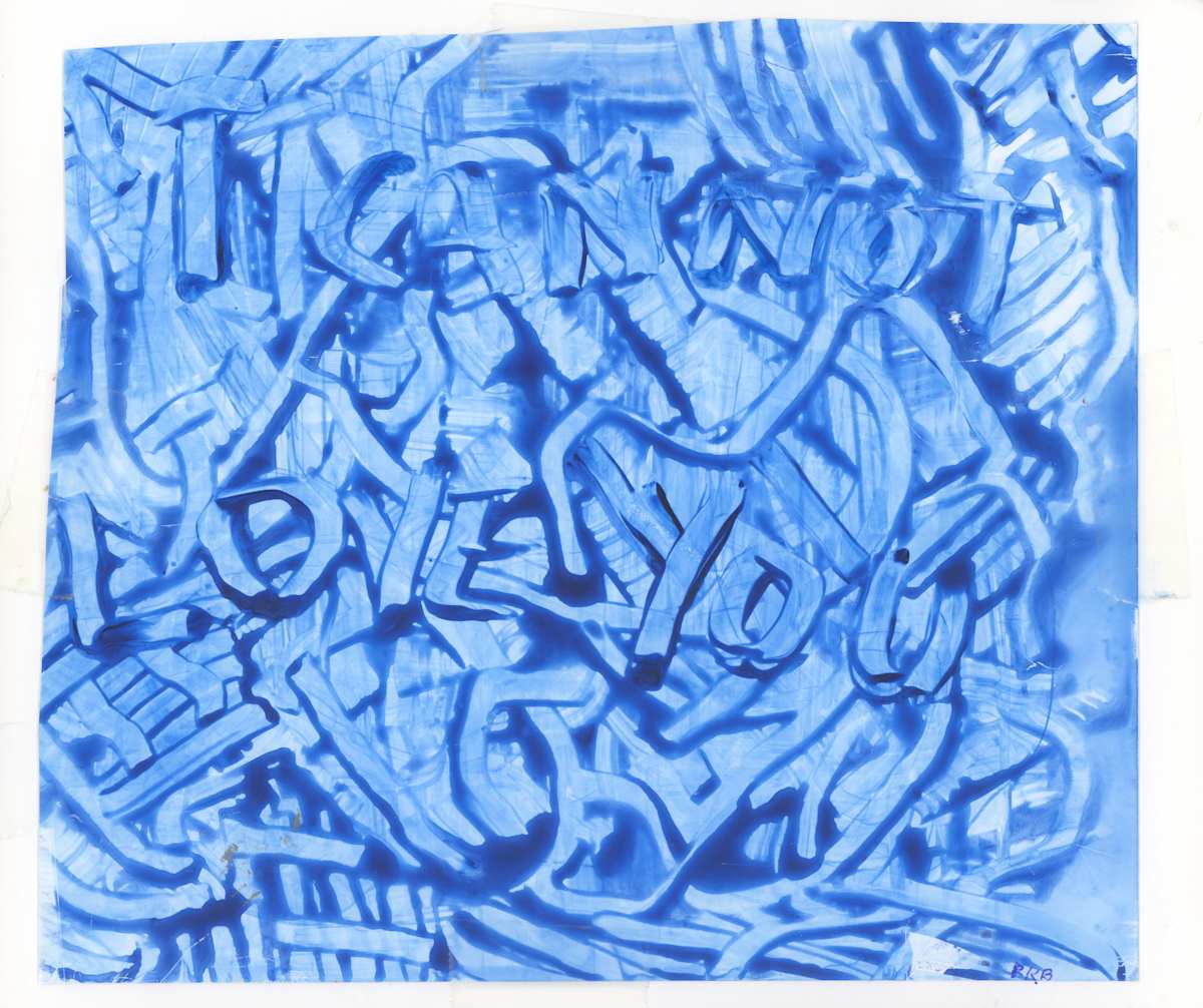 I cannot love you by Phoebe Bradbury  Image: If you look carefully you can see the title in the painting