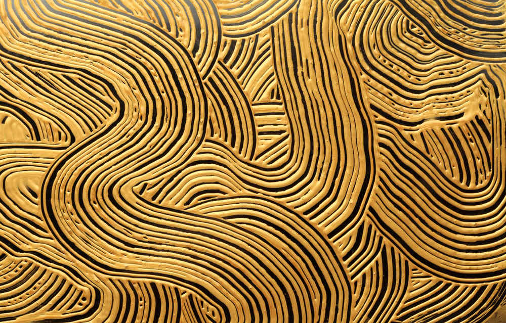 Gold on Black (copy) by Phoebe Bradbury 