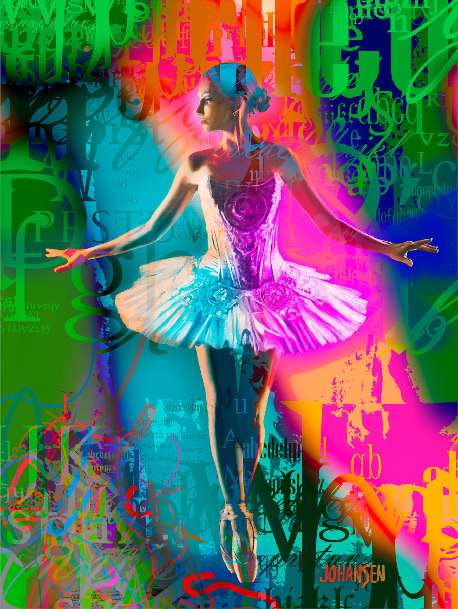 Elegance En-Pointe #2 50x38 by Jay Johansen 