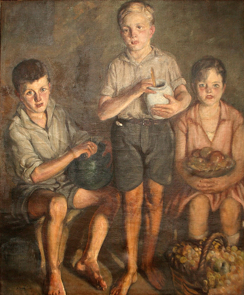 Tres nens by Agustí Ferrer i Pino 