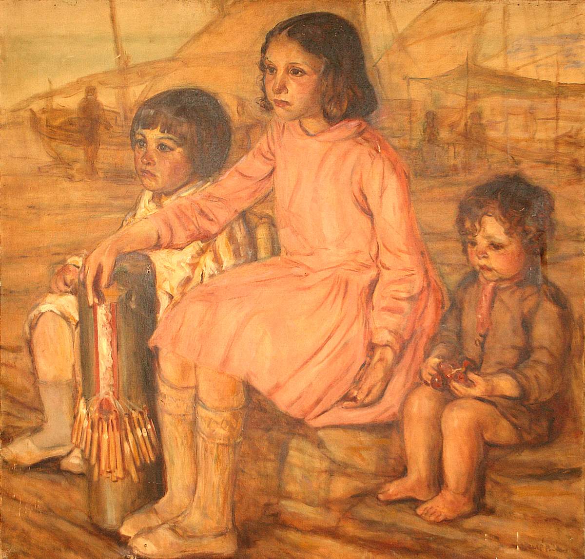 Tres nens asseguts by Agustí Ferrer i Pino, Image 2.
