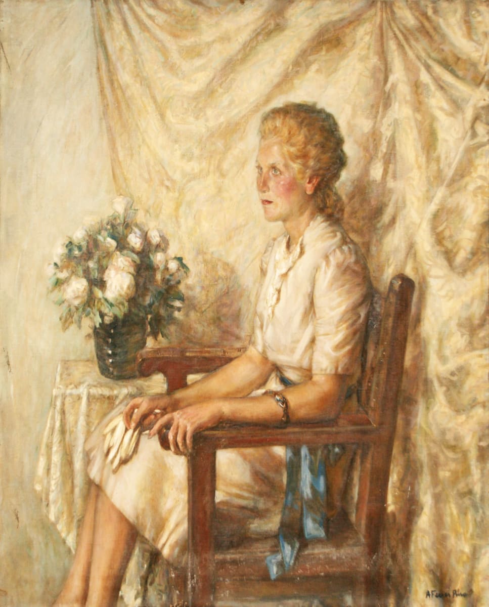 Dona gran amb flors by Agustí Ferrer i Pino, Image 2.