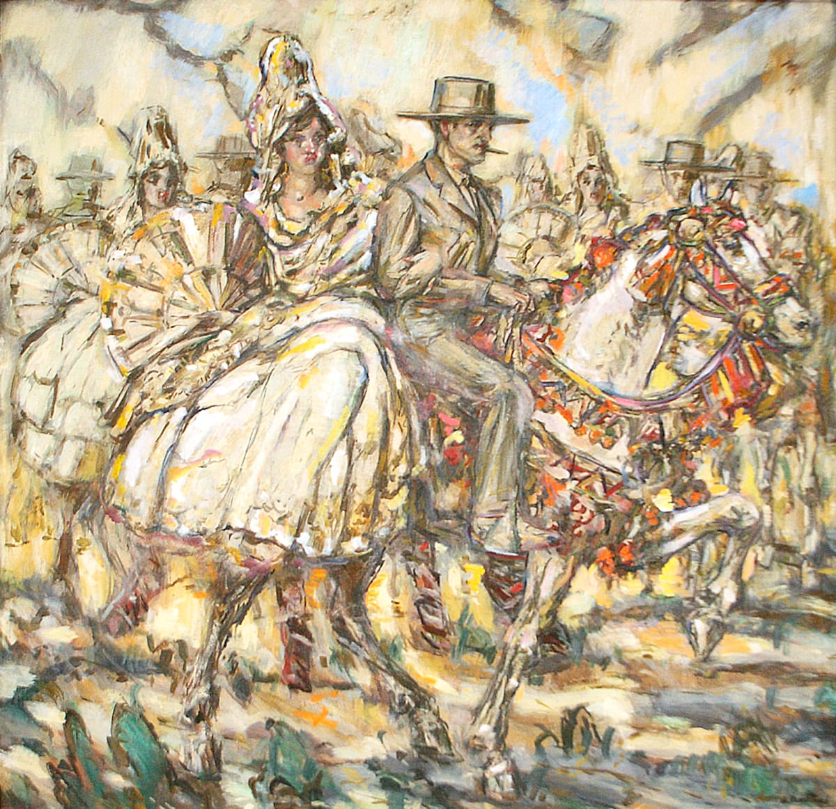 Figures a cavall by Agustí Ferrer i Pino 