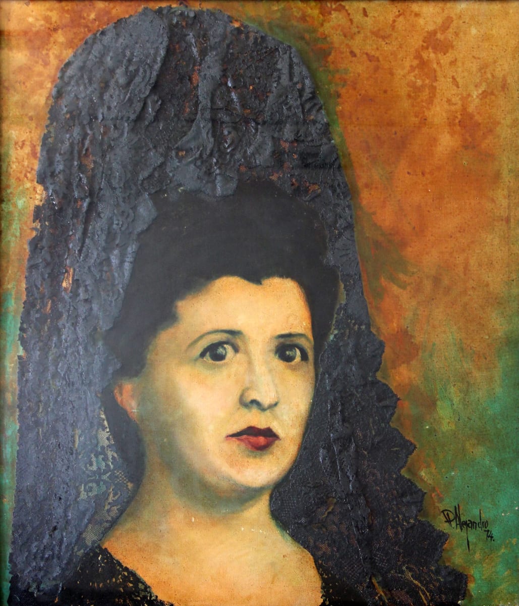 Señora con mantilla by Pere de Alejandro i Salas 