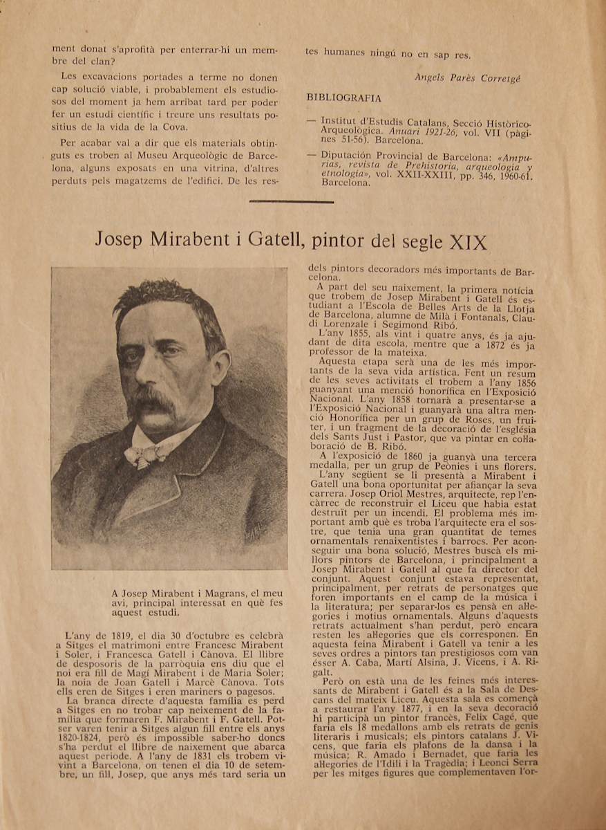 Article Mirabent by Josep Mirabent i Gatell, Image 1.