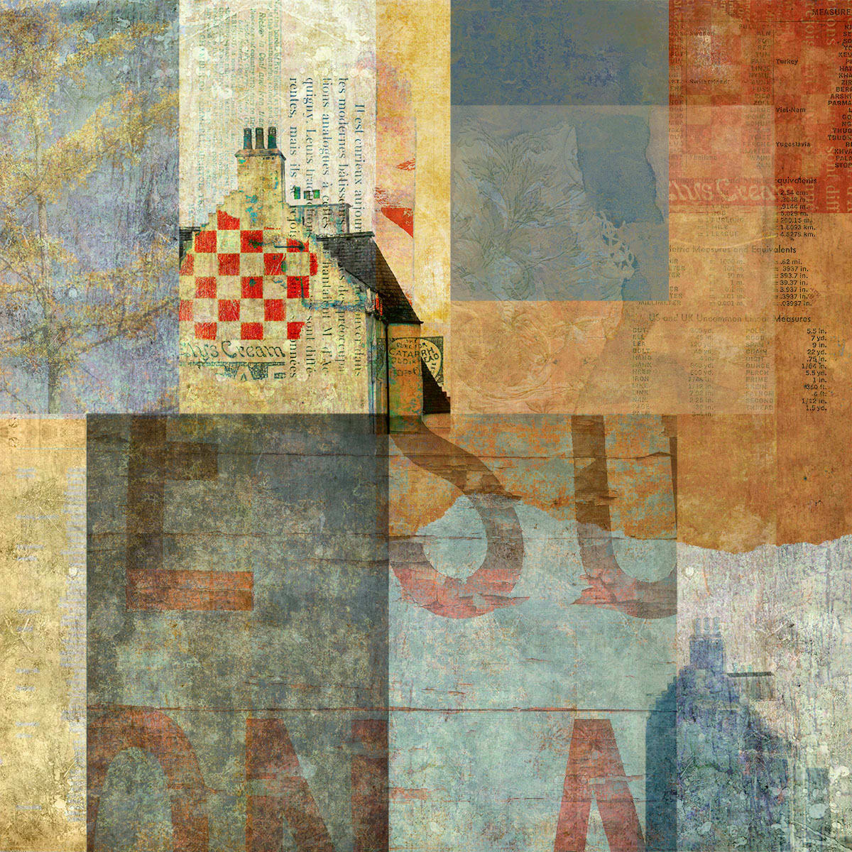 nether millstone by Liz Ruest  Image: Digital collage, 100 layers