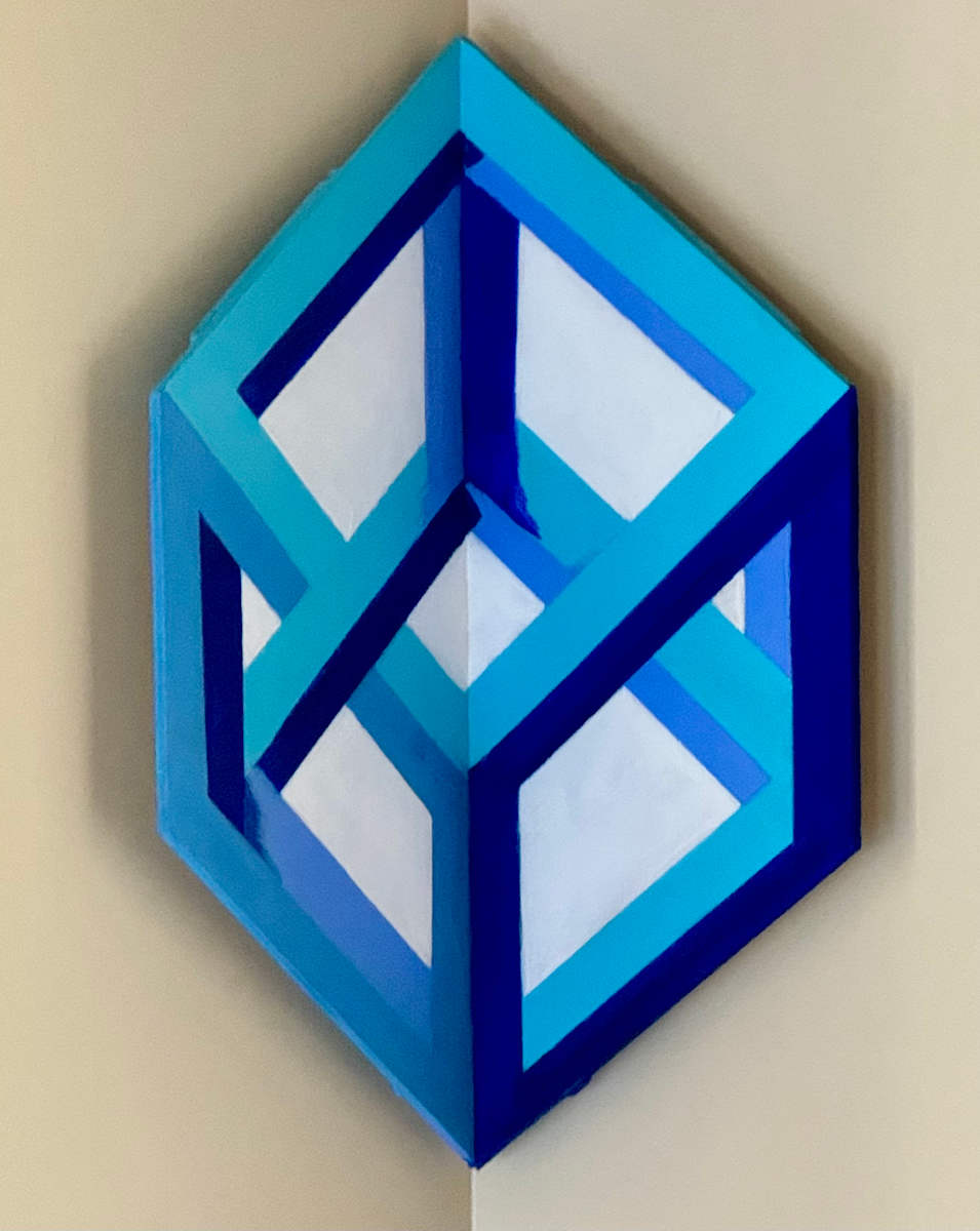 BLUE CUBE by Curtis Dickman 