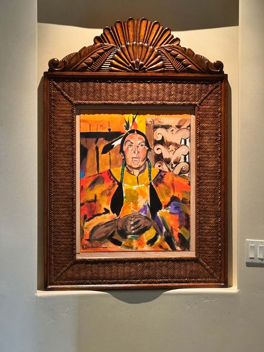 TAOS INDIAN (AFTER NICOLAI FECHIN) by Curtis Dickman 