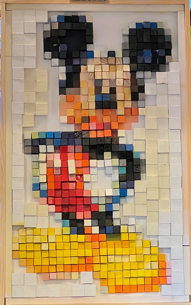 MICKY'S WOODEN RORSCHACH by Curtis Dickman 