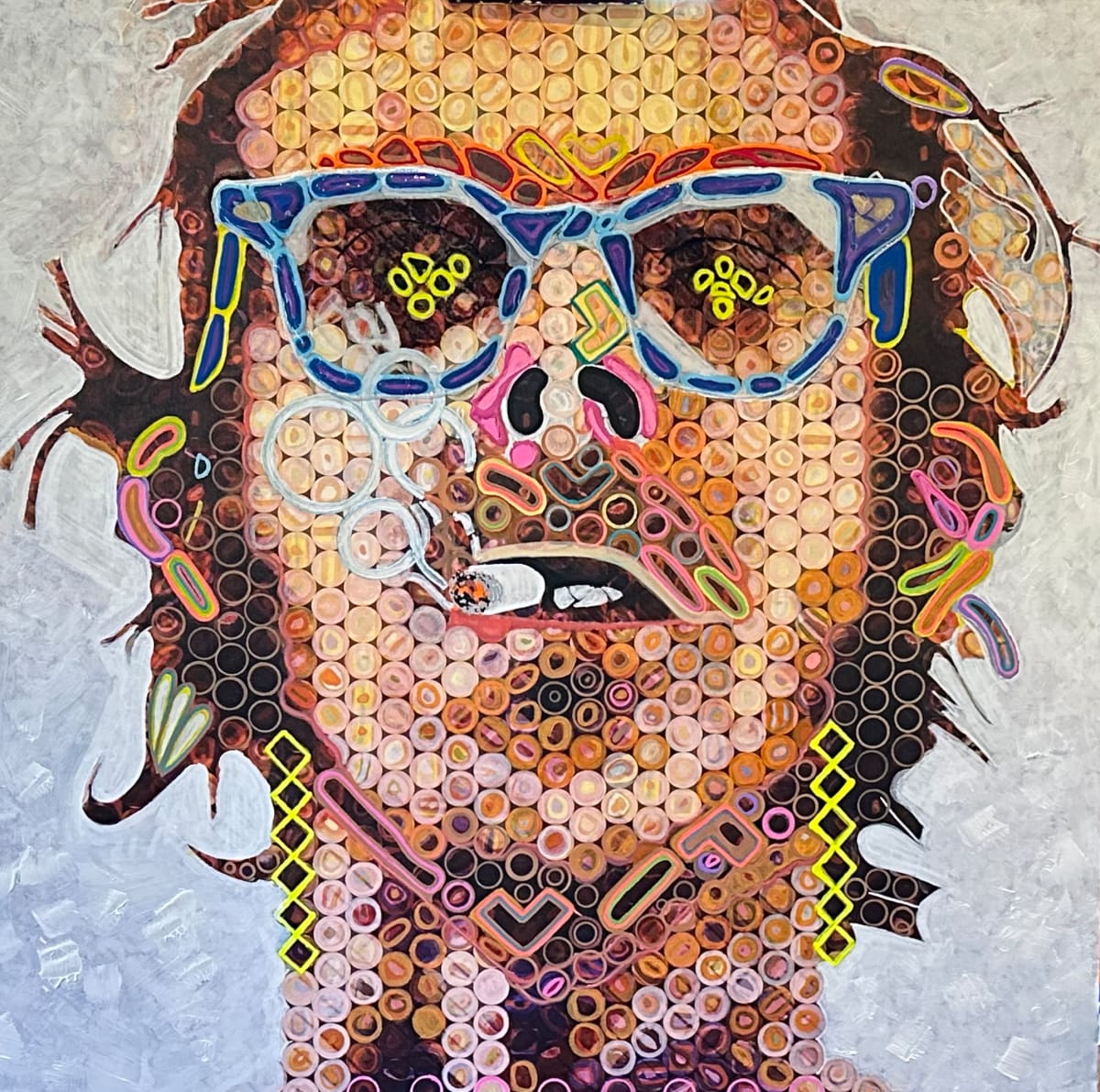 SMOLDERING FRAGMENTS OF CHUCK CLOSE by Curtis Dickman | Artwork