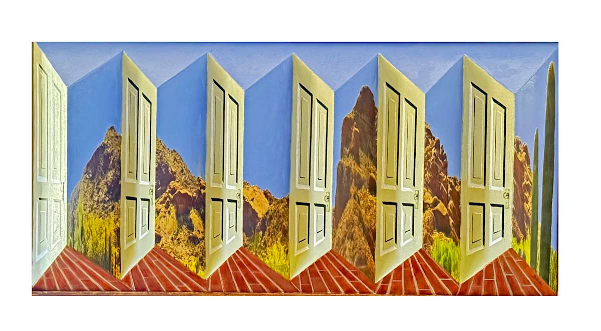 DOORWAYS TO CAMELBACK MOUNTAIN 2025 by Curtis Dickman, Image 1.