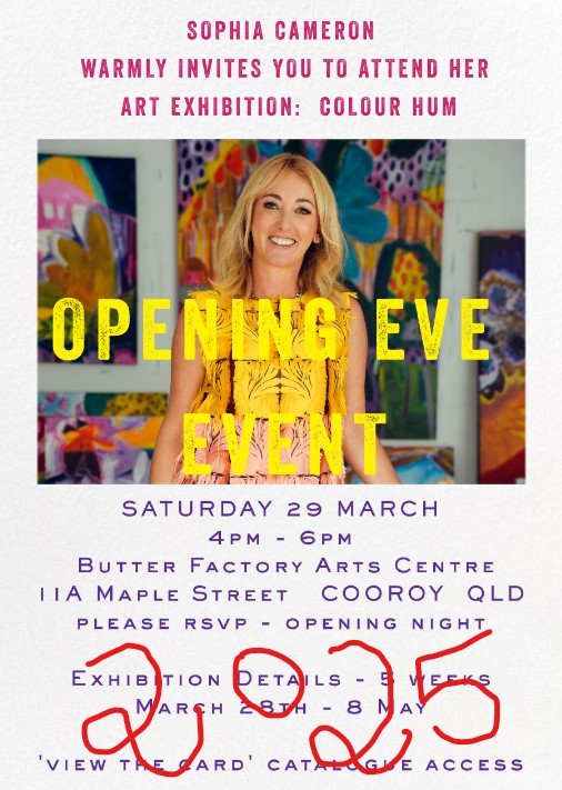 2025 - Colour Hum exhibition by Sophia Cameron 