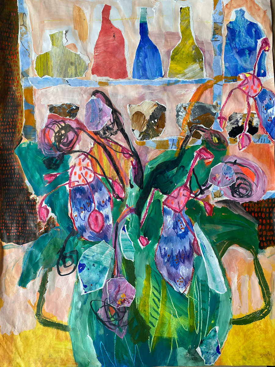 The Fairies Catch Up Over Flaming Chorizo by Sophia Cameron 