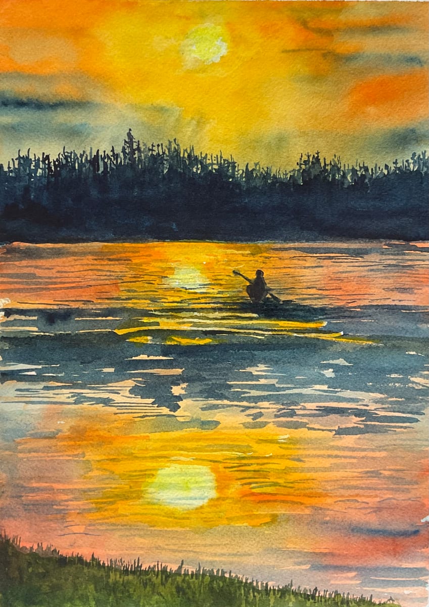 Evening Paddle by Katy Heyning 